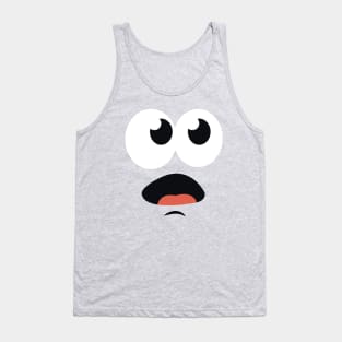 Astonished Toon Face Emoji Tank Top